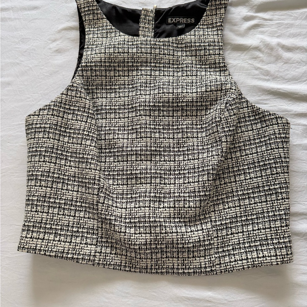 Express Monochrome Textured Women's Blouse